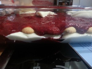 Himbeertiramisu mittendrin